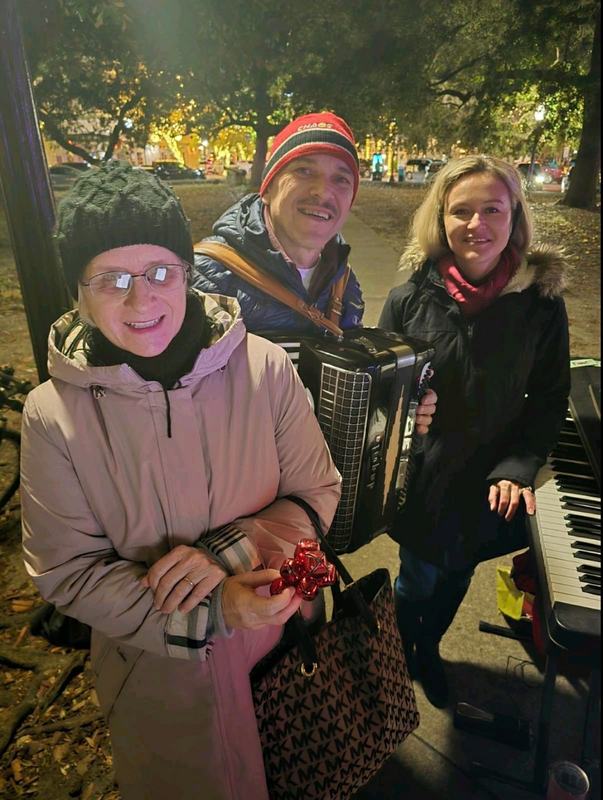 Christmas caroling